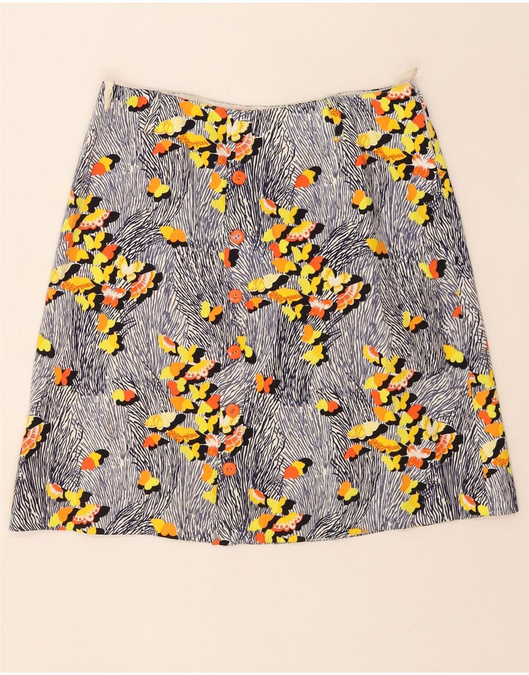 VINTAGE Womens A-Line Skirt IT 44 Medium W28  Multicoloured Floral Vintage Vintage and Second-Hand Vintage from Messina Hembry 