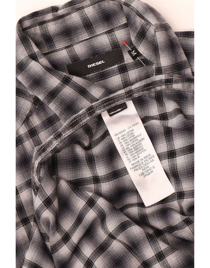 Cămașă pentru bărbați Diesel Medium Black Check Bumbac