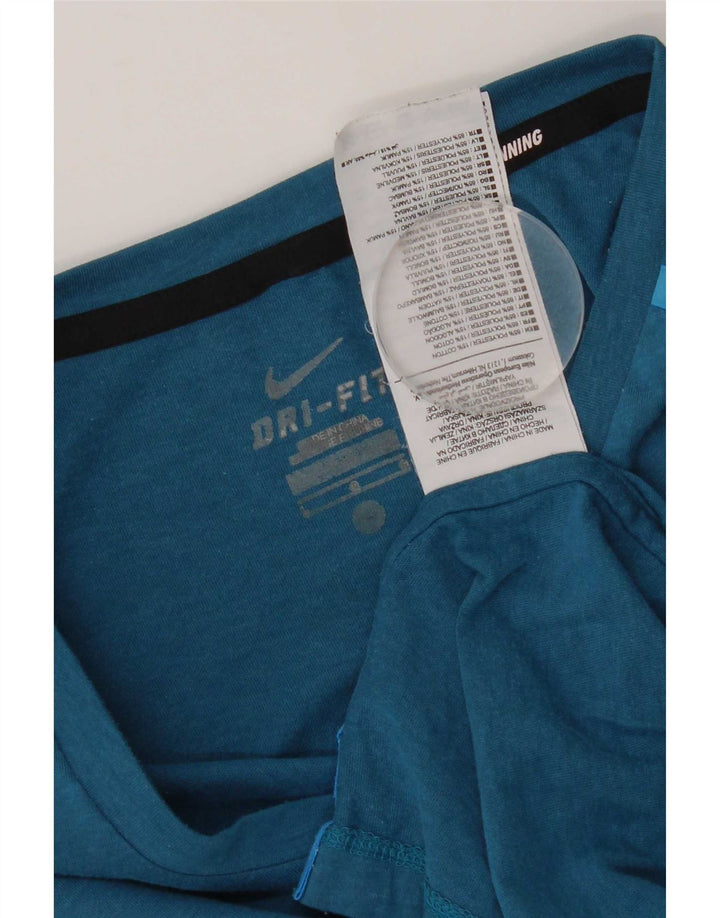 Tricou pentru bărbați Nike Dri Fit Top mare, albastru, poliester