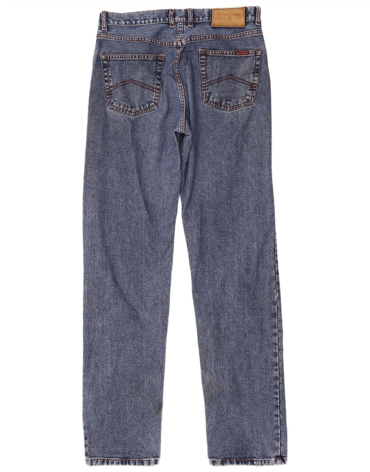 MARLBORO CLASSICS Blugi drepti pentru bărbați W33 L34 Bumbac albastru