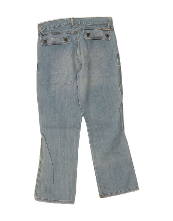 CALVIN KLEIN Womens Cargo Cropped Jeans W30 L24 Blue Vintage Calvin Klein and Second-Hand Calvin Klein from Messina Hembry 