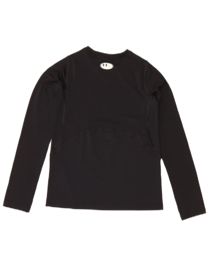 Under Armour Boys Heat Gear Top cu mânecă lungă 9-10 ani mediu negru