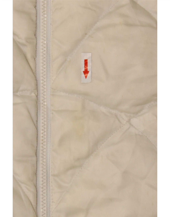 Jachetă căptușită pentru femei The North Face UK 16 Large din nailon alb