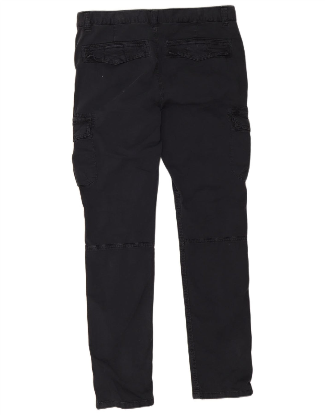 Pantaloni cargo subțiri Superdry pentru femei UK 12 Medium W32 L30 Bumbac bleumarin