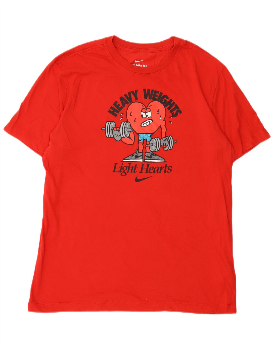 Tricou grafic Nike Dri Fit pentru bărbați Top din bumbac roșu mediu