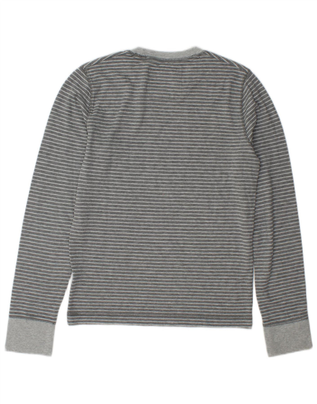Top Hollister pentru bărbați cu mânecă lungă, gri mic, cu dungi