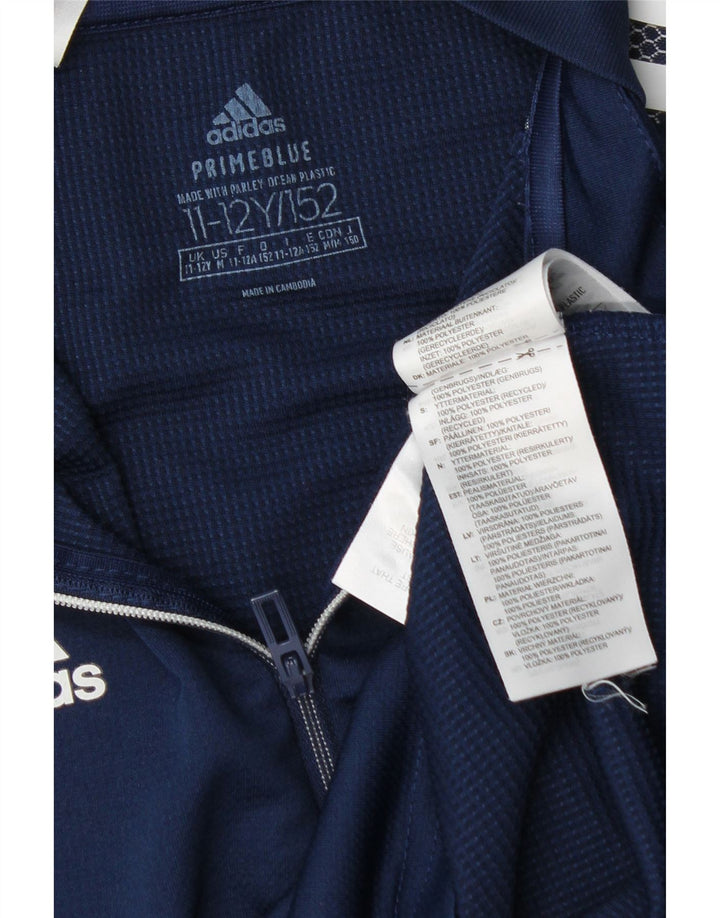 Adidas Boys Graphic Top cu mânecă lungă, 11-12 ani, bleumarin