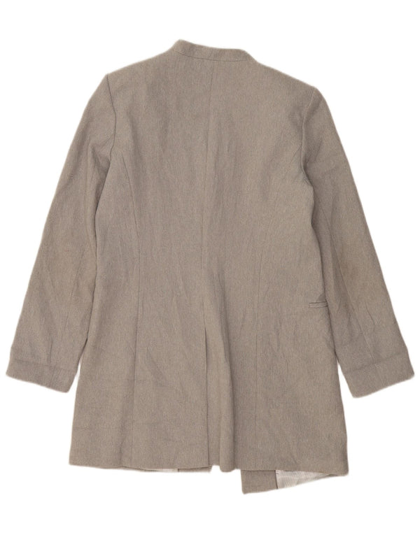 Jachetă pentru femei CALVIN KLEIN cu paragate deschise US 12, mare, gri, poliester