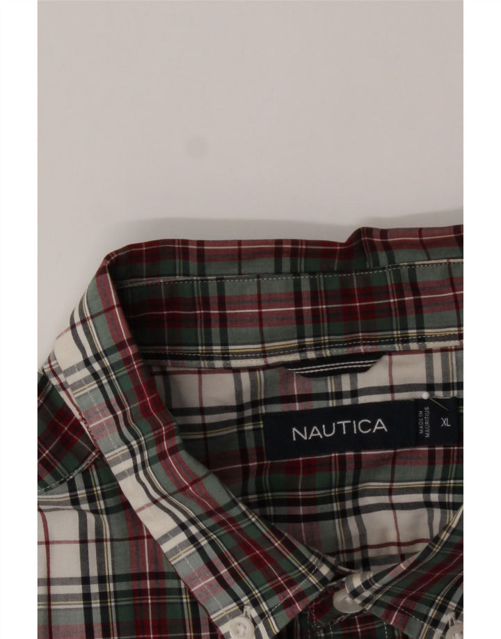 NAUTICA Mens Shirt XL Multicoloured Check Cotton Vintage Nautica and Second-Hand Nautica from Messina Hembry 