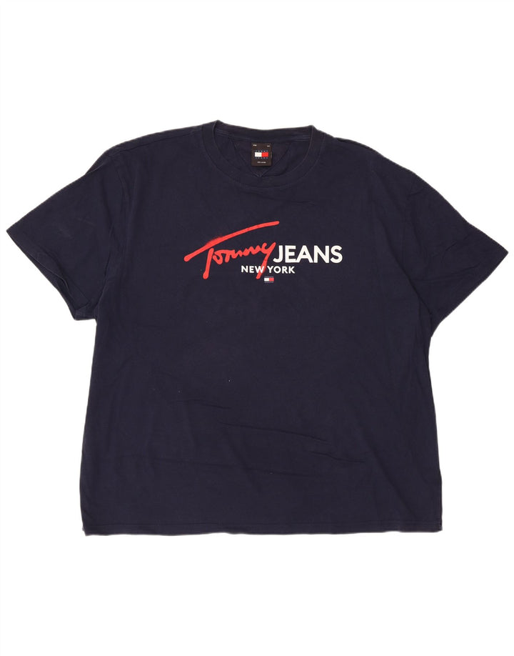 TOMMY HILFIGER Tricou grafic pentru bărbați Top 2XL Bumbac bleumarin
