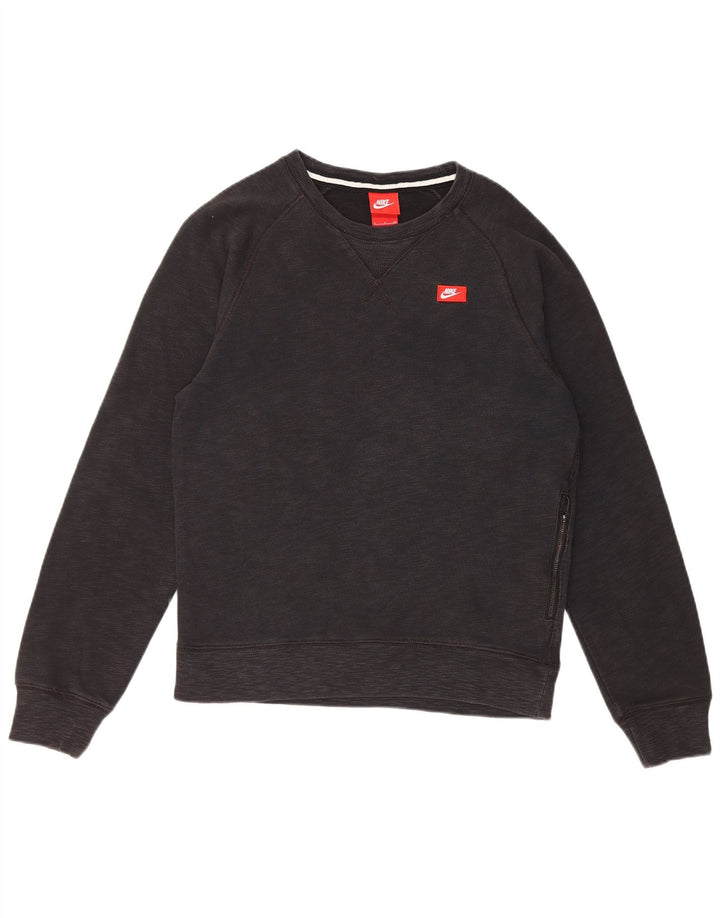 Pulover Nike pentru femei, UK 10, bumbac negru mic
