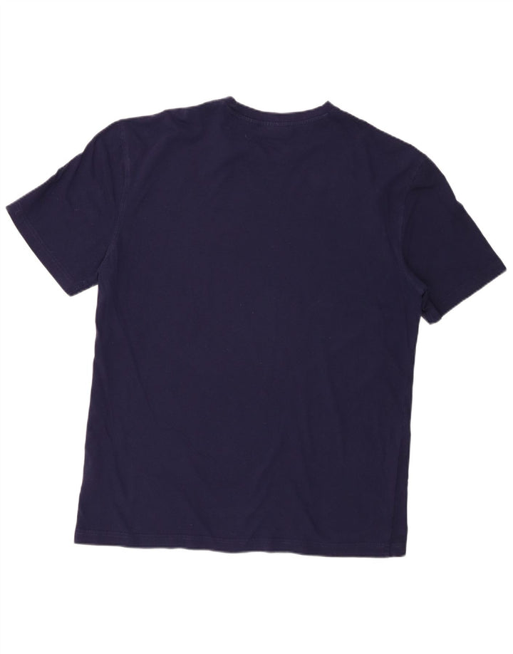 Tricou cu grafică Fila pentru bărbați Top mare din bumbac bleumarin