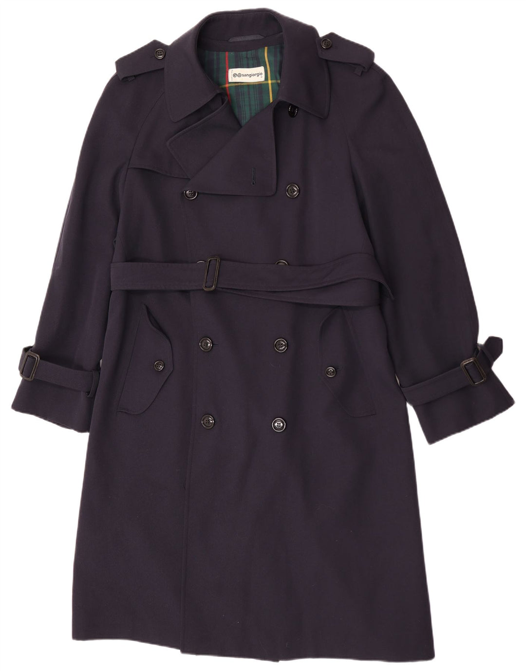 Trench pentru bărbați Sangiorgio UK 38 Medium Bleumarin
