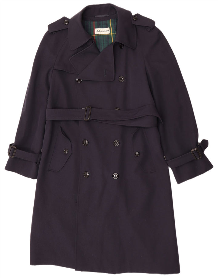 Trench pentru bărbați Sangiorgio UK 38 Medium Bleumarin
