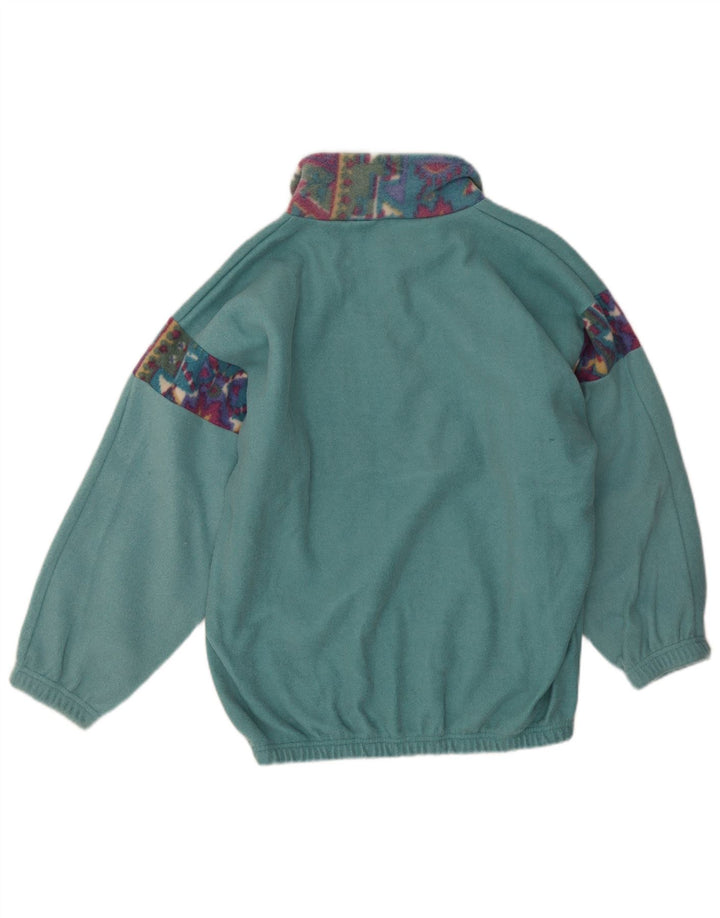 Pulover din lână vintage pentru bărbați, cu fermoar, verde, geometric, poliester