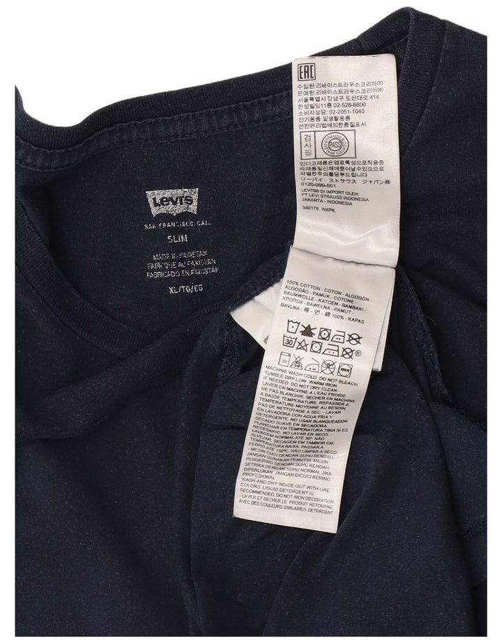 Tricou pentru bărbați LEVI'S Top XL Bumbac bleumarin