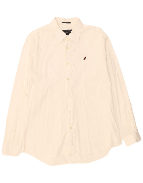 Cămașă Slim Fit Marlboro Classics pentru bărbați, 2XL, bumbac alb