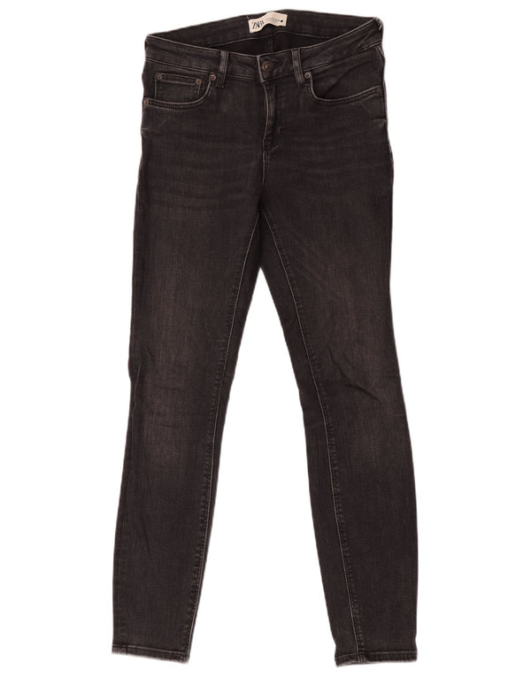 Blugi skinny pentru femei Zara EU 36 XS W26 L28 Negri