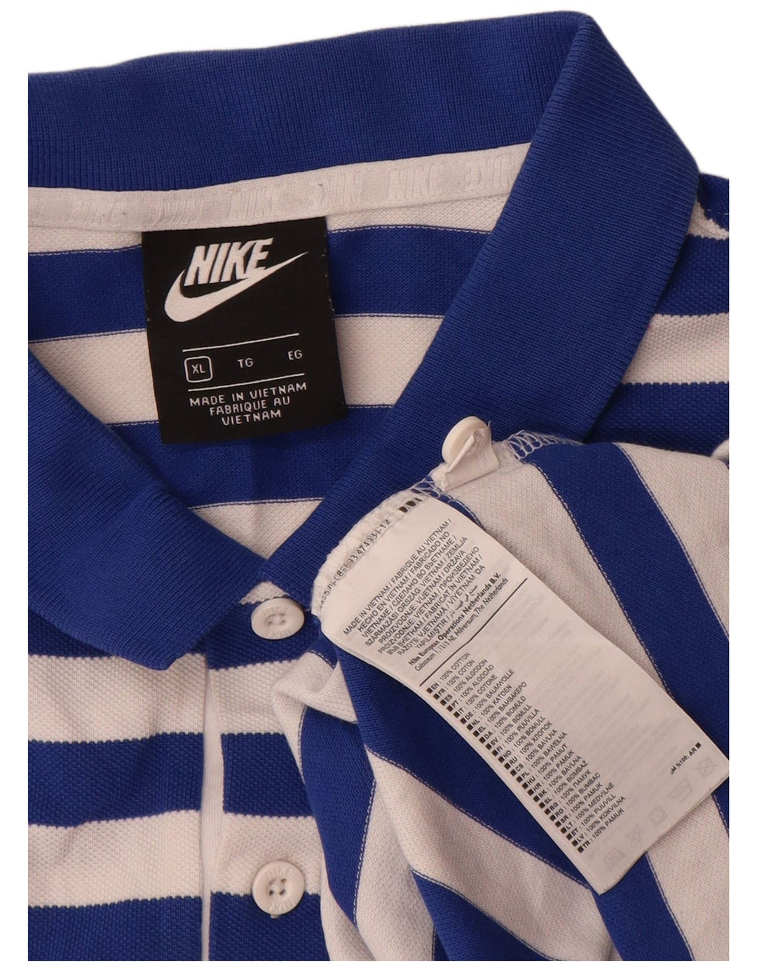Tricou polo pentru bărbați Nike XL, bumbac albastru