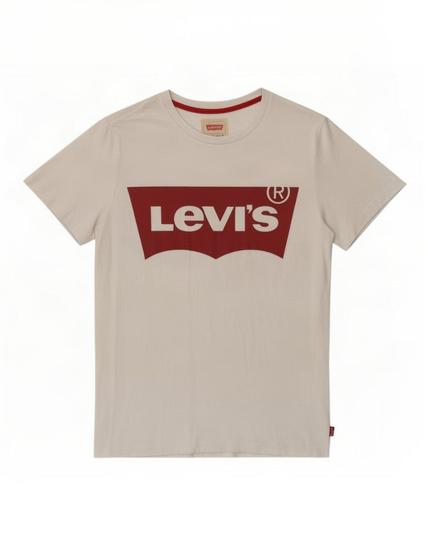 Tricou grafic Levi's pentru băieți Top 13-14 ani alb
