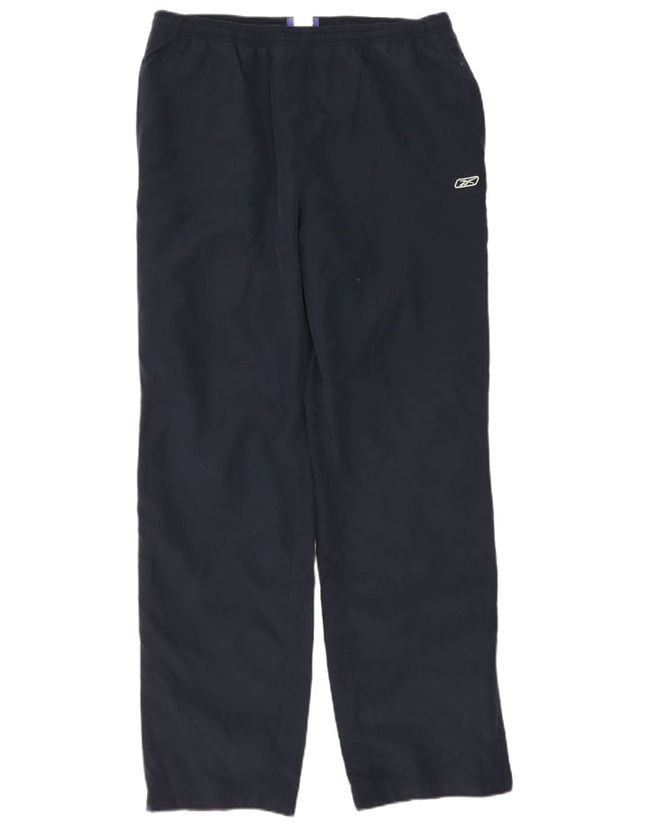Pantaloni de trening Reebok pentru femei UK 14, mari, albastru, poliester