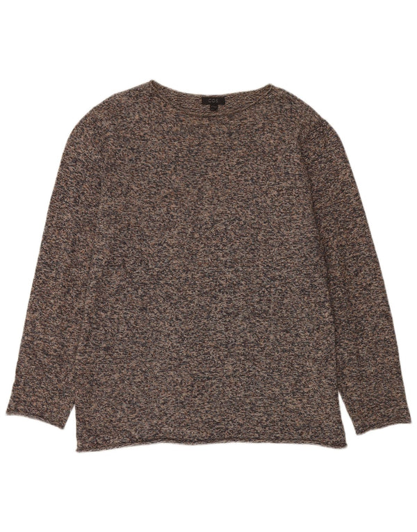 Cos Pulover supradimensionat pentru femei cu gât de barcă UK 14 Medium Brown Flecked