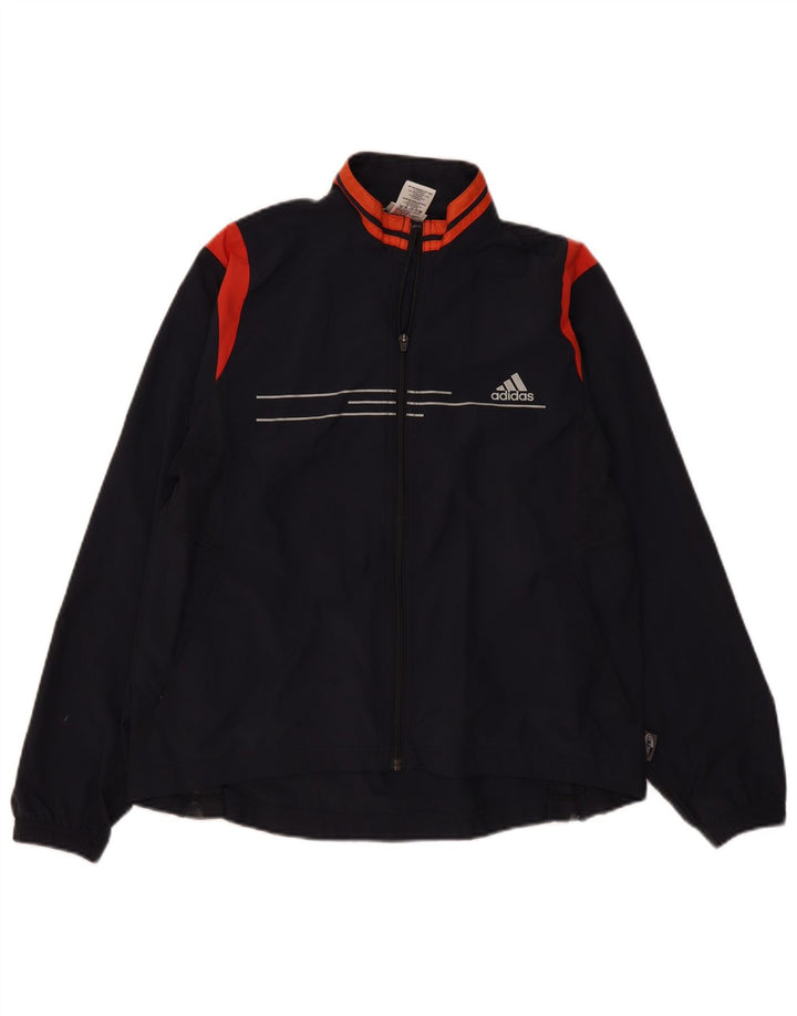 Jachetă de top pentru trening Climashell Adidas pentru femei UK 16 Mare bleumarin