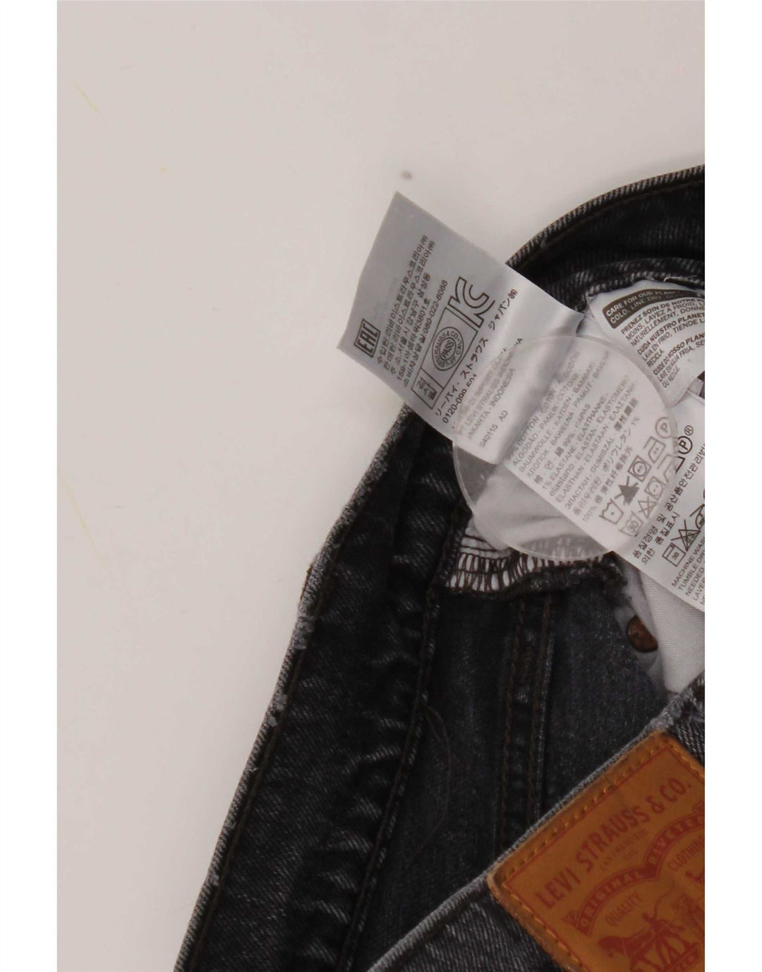 Blugi drepti pentru femei Levi's W27 L26 bumbac gri