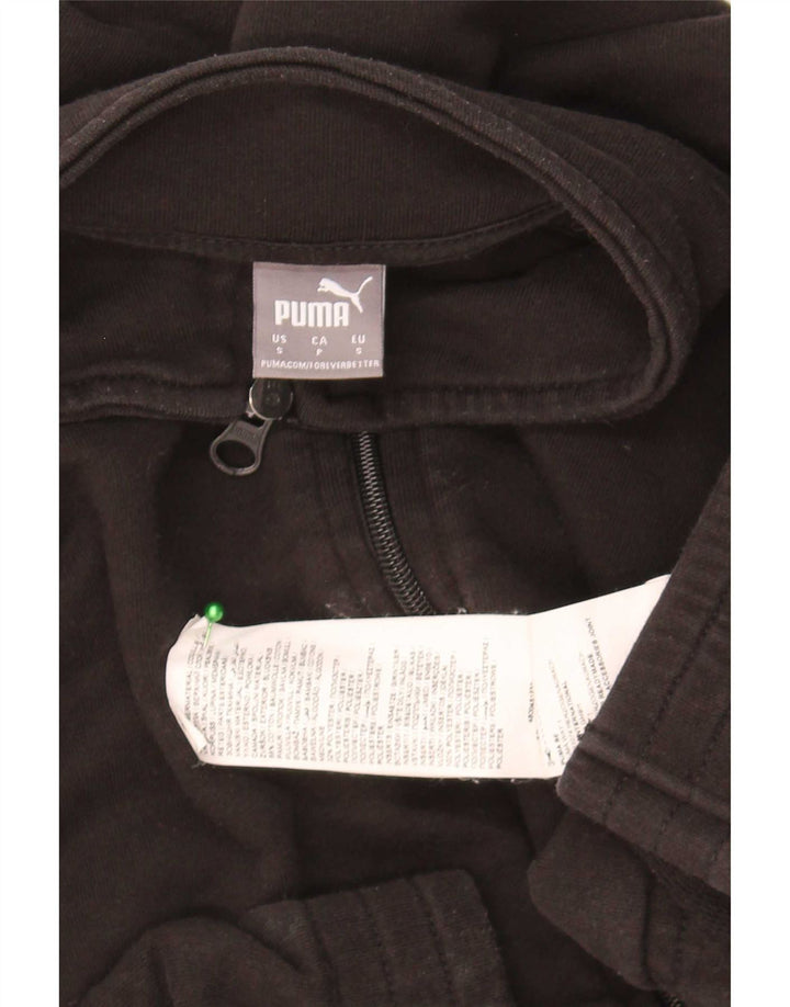 Jachetă de top pentru trening Puma Crop Oversized UK 10 Bumbac negru mic