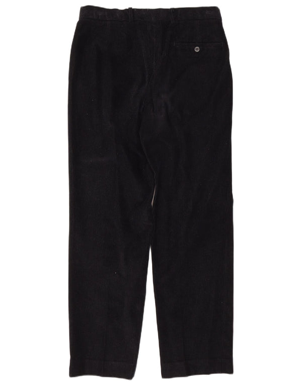 Pantaloni drepti pentru bărbați Marks & Spencer, din velur, W32 L31, bumbac bleumarin