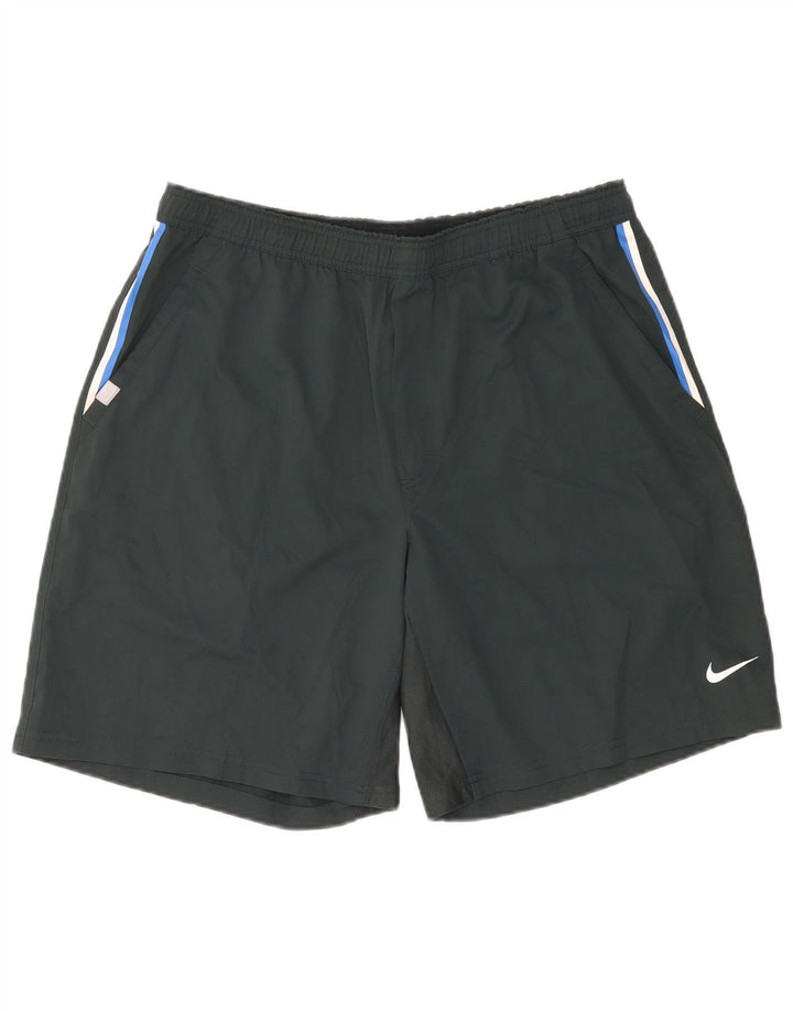 Pantaloni scurți sport Nike pentru bărbați XL, gri, poliester color bloc