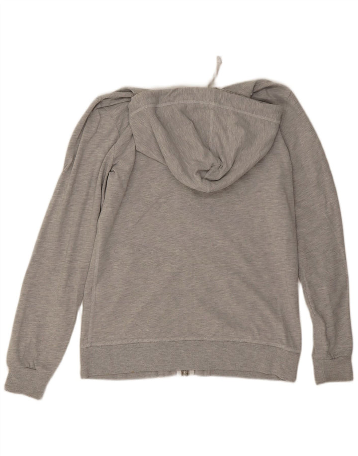 Pulover Superdry pentru bărbați, cu fermoar, bumbac, gri mediu