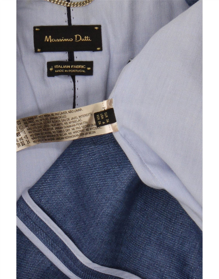 Jachetă Blazer Femei Massimo Dutti 1 Buton EU 36 XS Albastru