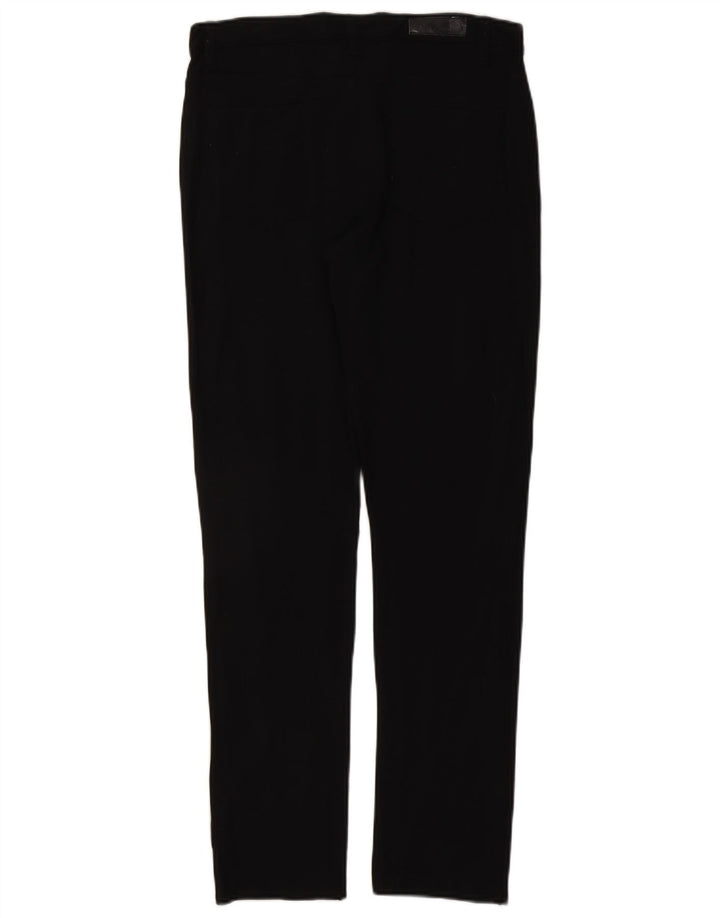 CALVIN KLEIN Pantaloni slim casual pentru femei US 12 Large W30 L31 Black Rayon