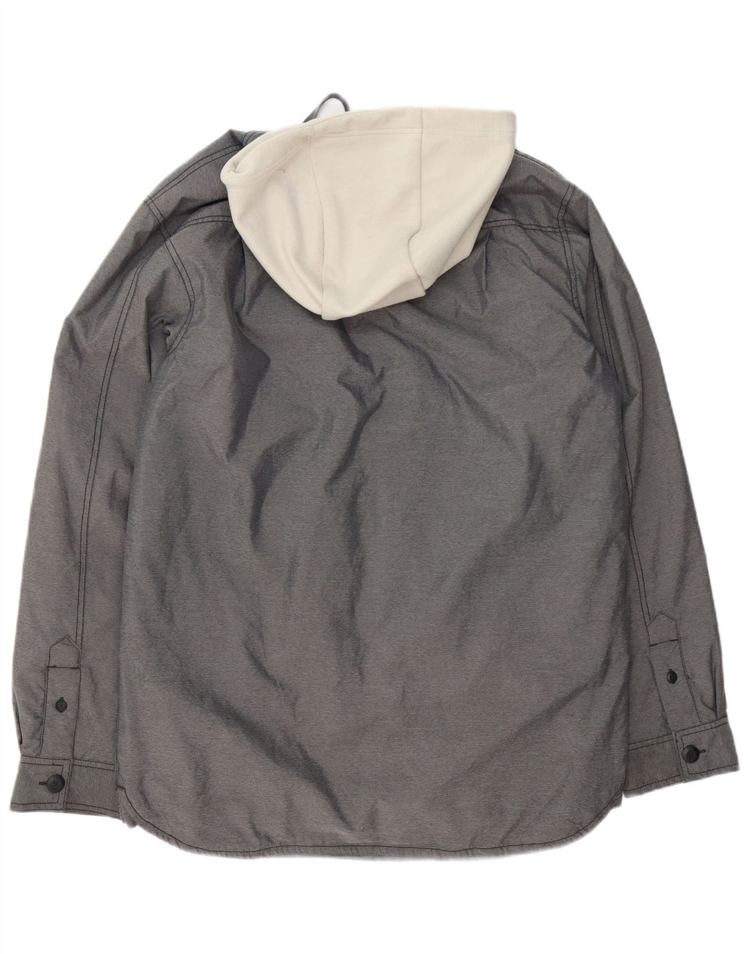 Jachetă de vânt cu glugă pentru bărbați Nike UK 36, Gri mic, poliester color bloc