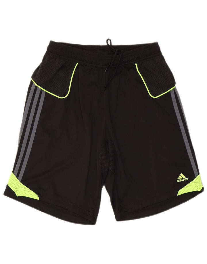 Pantaloni scurți sport pentru bărbați Adidas Climacool, mari, negru, poliester color bloc