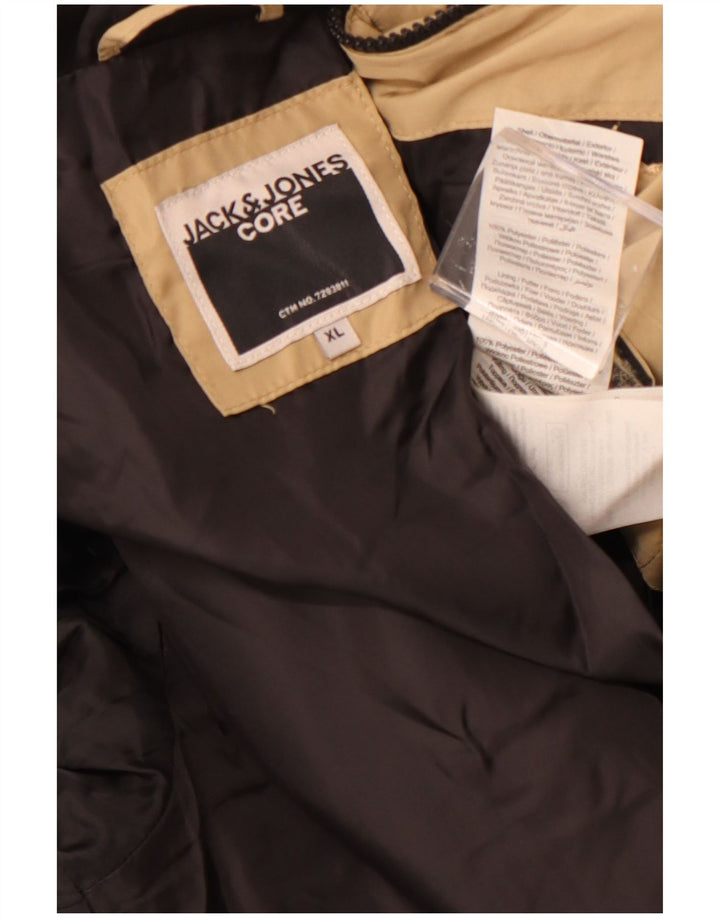 Jack & Jones jachetă căptușită cu glugă pentru bărbați UK 42 XL poliester bej