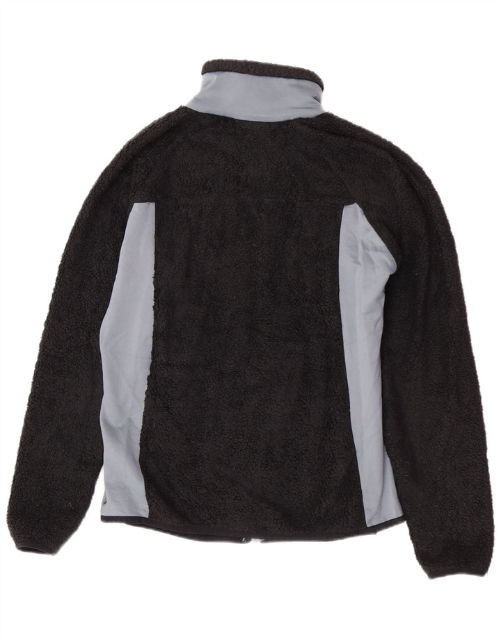 Columbia Womens Fleece Jacket UK 14 Medium Black Colorblock Poliester
