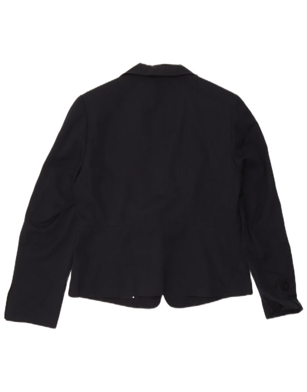 Blazer pentru femei Marks & Spencer UK 14 Medium bleumarin cu dungi