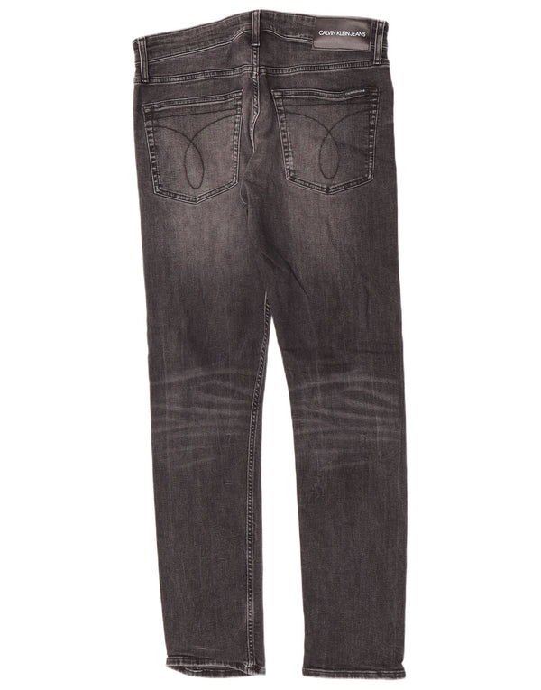 Blugi slim pentru bărbați Calvin Klein W32 L32 bumbac gri