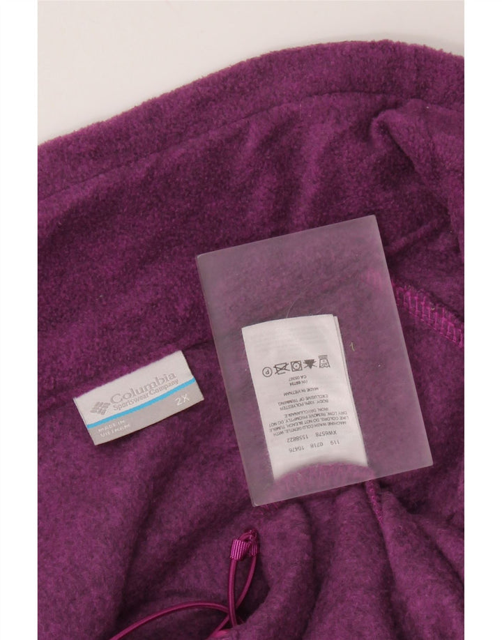 Jachetă polară COLUMBIA pentru femei UK 20 2XL Violet Poliester