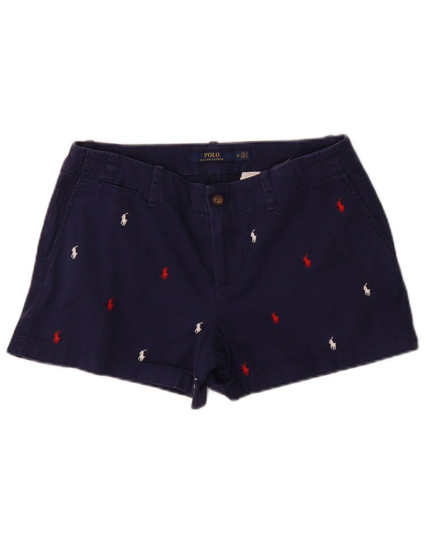 POLO RALPH LAUREN Pantaloni scurți chino pentru femei US 0 XS W30 bleumarin pete