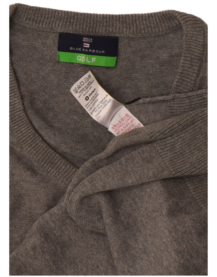 MARKS & SPENCER Bluză pentru bărbați Blue Harbour Vest Tank Top UK 38/40 Medium Gri