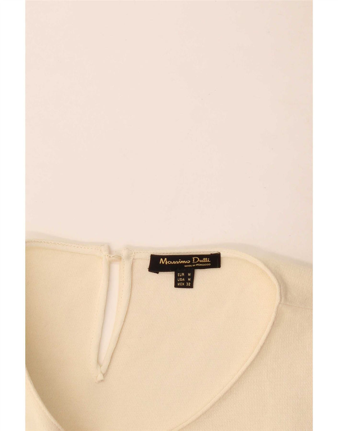 Bluză Massimo Dutti Femei Top UK 12 Medium Off White