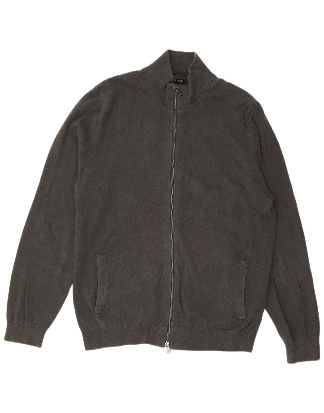 Pulover cardigan pentru bărbați MASSIMO DUTTI 2XL bumbac gri