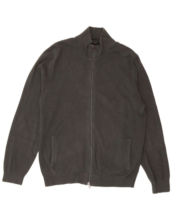 Pulover cardigan pentru bărbați MASSIMO DUTTI 2XL bumbac gri