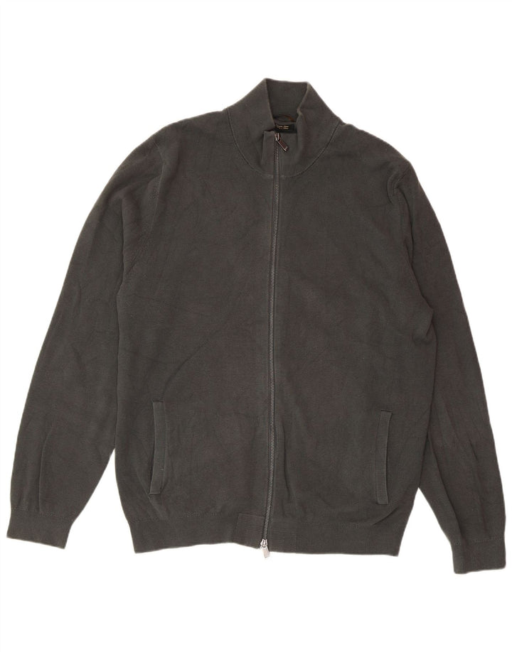 Pulover cardigan pentru bărbați MASSIMO DUTTI 2XL bumbac gri