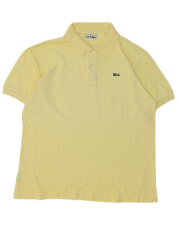 Tricou polo pentru bărbați Lacoste Mărimea 5 XL Bumbac galben
