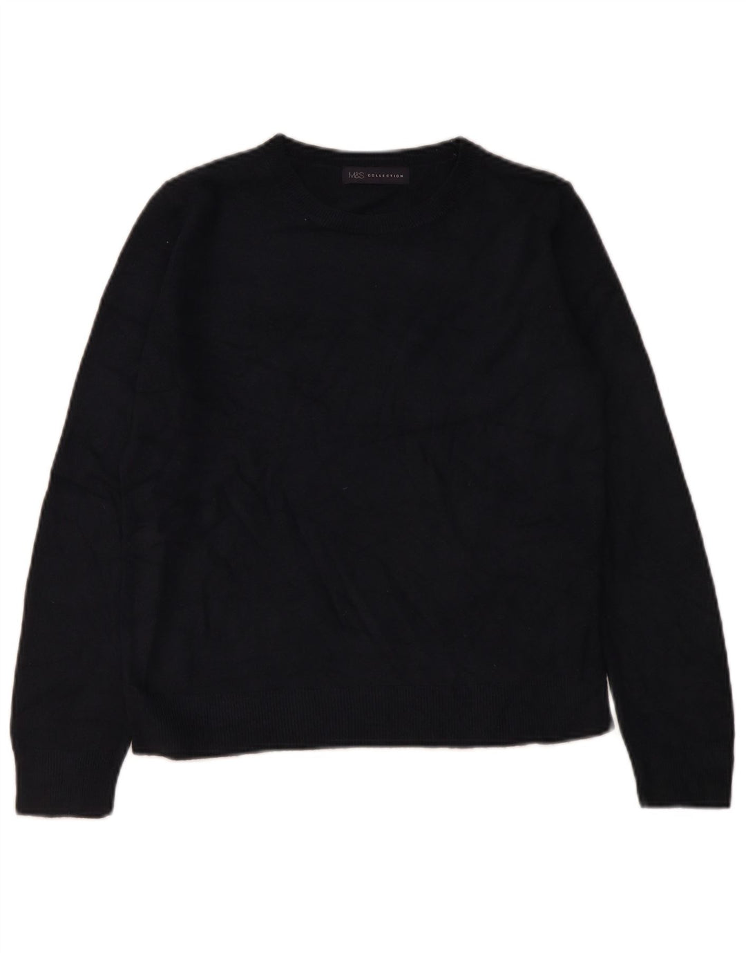 Pulover pentru femei Marks & Spencer cu decolteu cu barca UK 12 Medium Bleumarin
