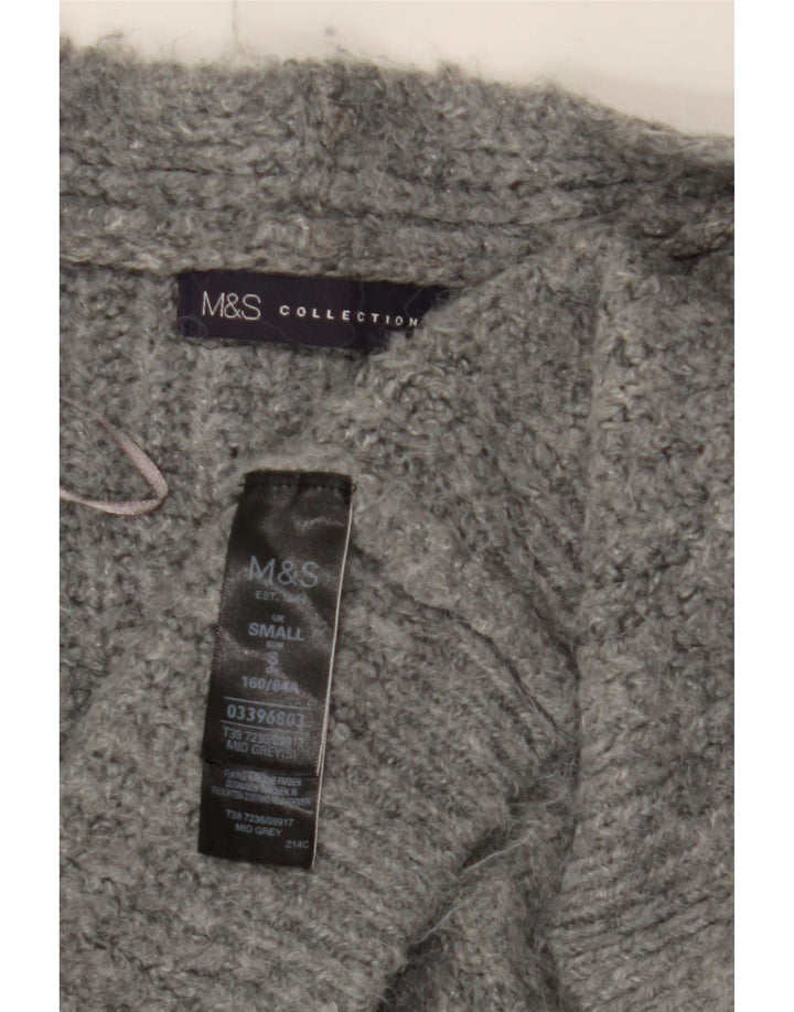 Pulover cardigan deschis pentru femei Marks & Spencer UK 10 mic gri
